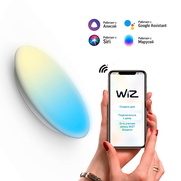 Накладной светодиодный светильник Gauss Smart Home 2050112 Фото № 