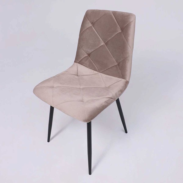 Кухонный стул AksHome Gill бежевый велюр/черный 94145 изображение 2 Кухонный стул AksHome Gill бежевый велюр/черный 94145 Фото № 2