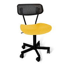 Детское кресло Sheffilton SHT-ST85/S121М черный/желтый/черный муар 5789354410