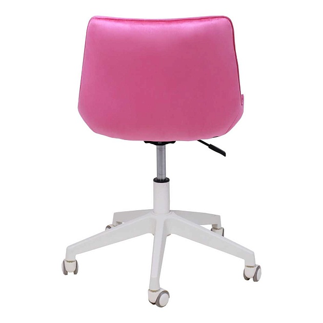 Поворотное кресло AksHome Carolyn велюр, фуксия 91956 Фото № 12