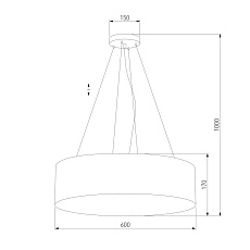 Подвесной светильник TK Lighting 4244 Rondo White 1