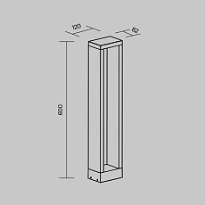 Уличный светодиодный светильник Maytoni Goll O462FL-L10GF3K 1