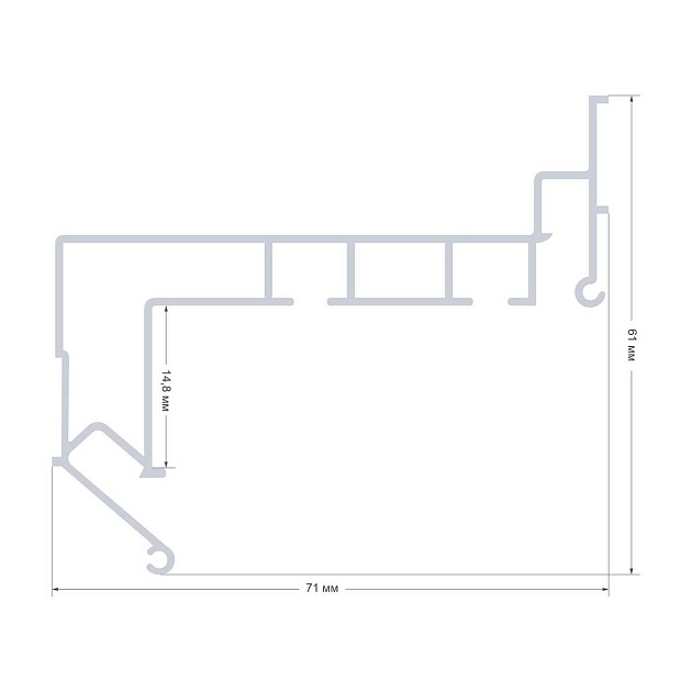 Профиль для натяжного потолка Apeyron 08-59 Фото № 3