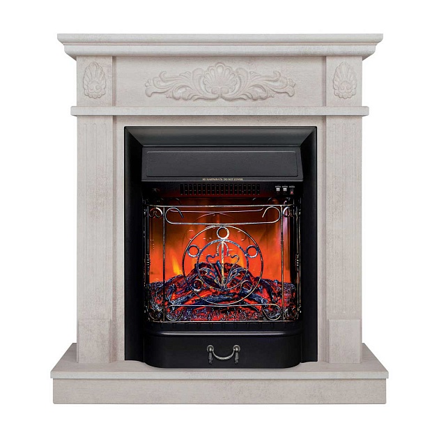 Электрокамин Realflame Adelaida WT с очагом Majestic Lux Black 304001 Фото № 