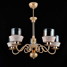 Подвесная люстра ЭкономСвет 13139/5WG+FGD BR+WG