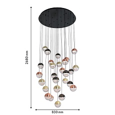Подвесная светодиодная люстра Favourite Luna 4371-27P 1
