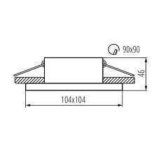 Точечный светильник Kanlux IMINES DSL-W 29030 3