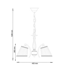 Подвесная люстра Lucia Tucci Firmo 145.3 Ivory 1