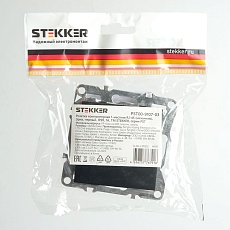 Розетка компьютерная RJ-45 Stekker Эрна черный PST00-9107-03 49151 1