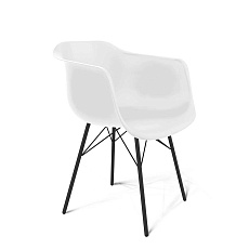 Стул Sheffilton SHT-ST31/S64 белый/черный муар 7554867706