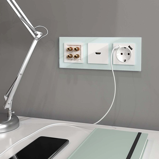 Акустическая розетка Werkel белая W1185001 4690389155536 изображение 3 Акустическая розетка Werkel белая W1185001 4690389155536 Фото № 3