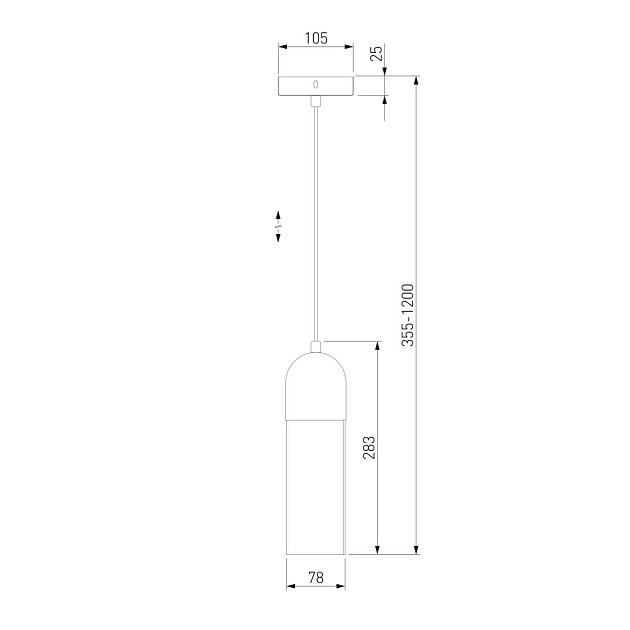 Подвесной светильник Eurosvet Airon 50180/1 янтарный Фото № 2