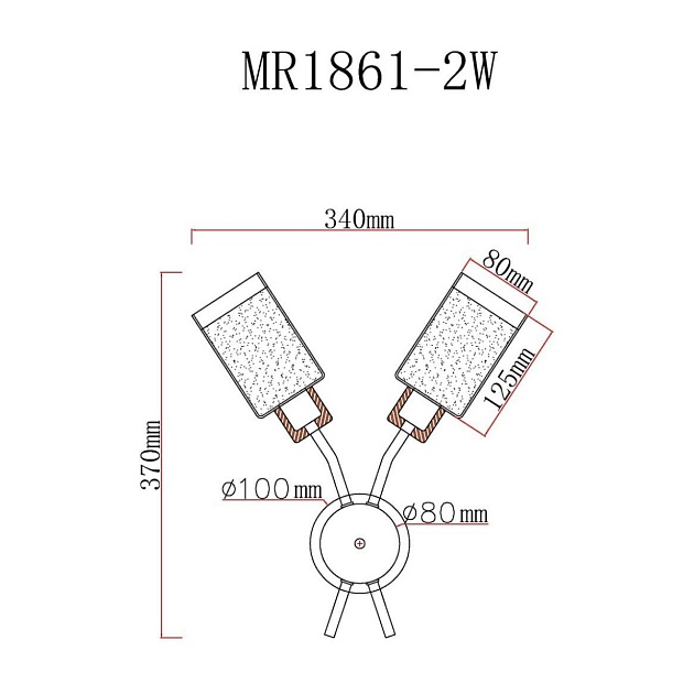 Бра MyFar Linda MR1861-2W Фото № 2
