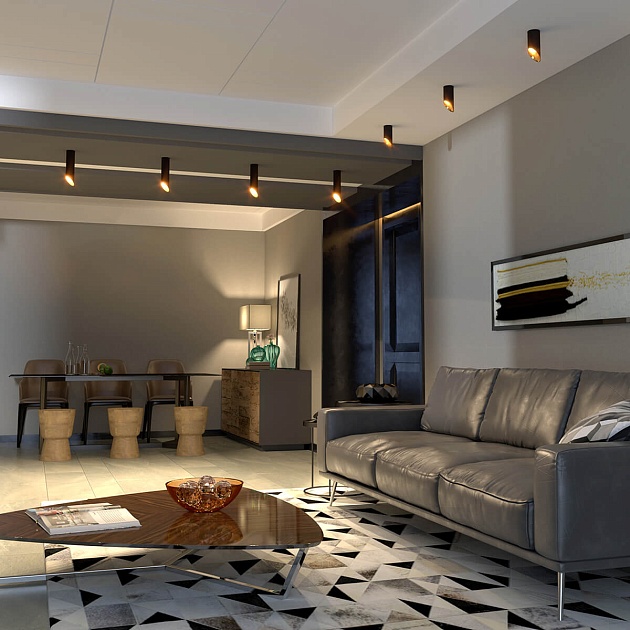 Потолочный светильник Elektrostandard DLN115 GU10 черный/золото a050122 Фото № 3