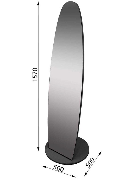 Зеркало напольное Мебелик Стелла 007839 изображение 3 Зеркало напольное Мебелик Стелла 007839 Фото № 3
