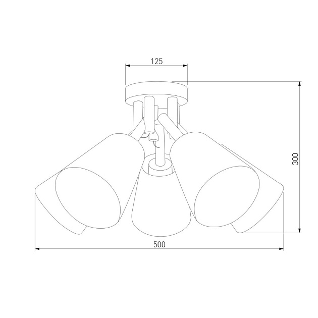 Потолочная люстра TK Lighting 666 Vaio 5 Фото № 2