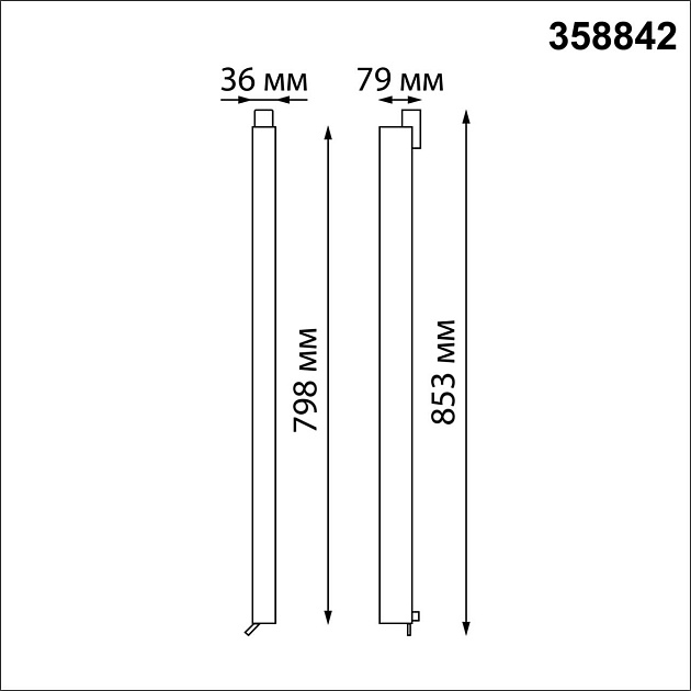 Трековый трехфазный светодиодный светильник Novotech Port Iter 358842 Фото № 3
