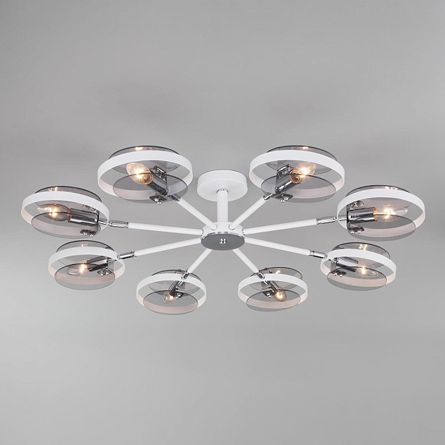 Потолочная люстра Eurosvet Gallo 70121/8 белый изображение Потолочная люстра Eurosvet Gallo 70121/8 белый Фото №