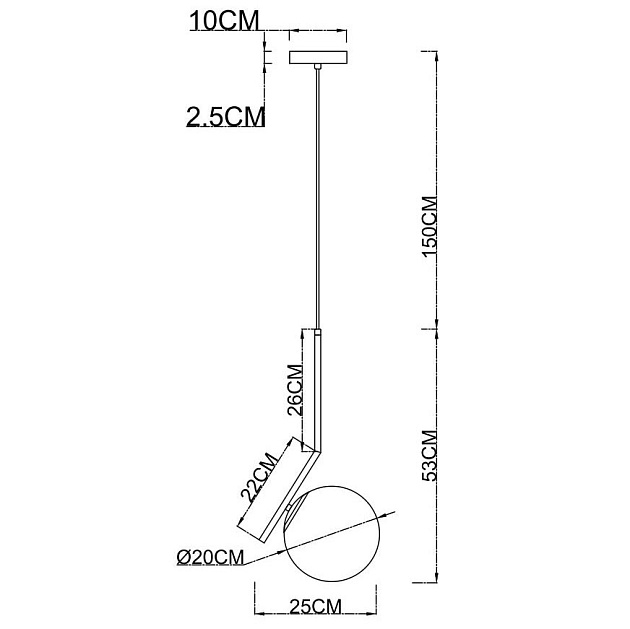 Подвесной светильник Arte Lamp Bolla-Unica A1923SP-1CC Фото № 4