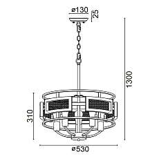 Подвесная люстра Vele Luce Legion VL6272P05 4