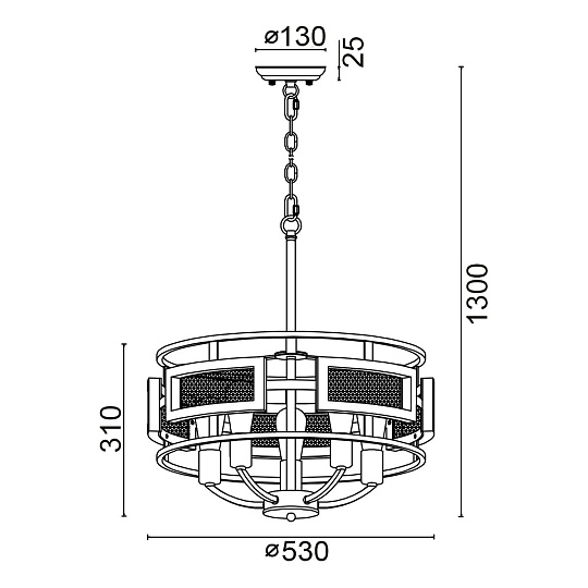 Подвесная люстра Vele Luce Legion VL6272P05 Фото № 5
