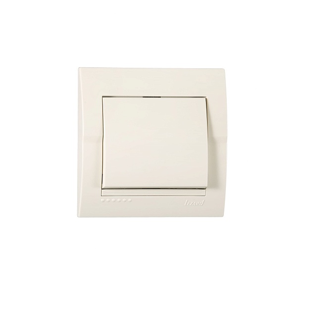 Выключатель Lezard Deriy кремовый 702-0303-100 Фото № 