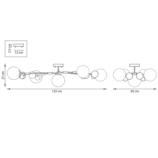 Потолочная люстра Lightstar Croco 815557 Фото № 2