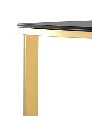 Консоль Stool Group АЛЬБА 115х30 стекло черное сталь золото ECST-095-SR-TG 1