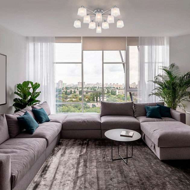 Потолочная люстра Eurosvet Delfi 30162 хром изображение 5 Потолочная люстра Eurosvet Delfi 30162 хром Фото № 5