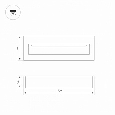 Уличный светодиодный светильник Arlight LTD-Trail-S226x76-8W Warm3000 029964 1