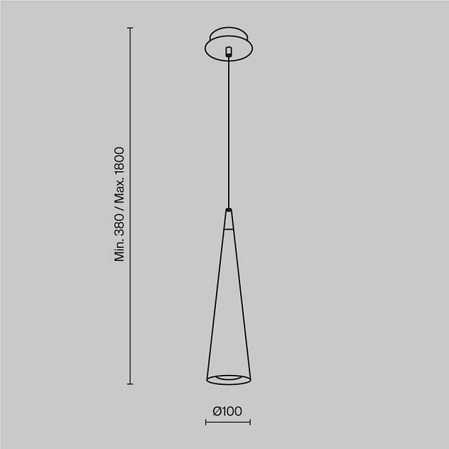 Подвесной светильник Maytoni Nevill P318-PL-01-N Фото № 2