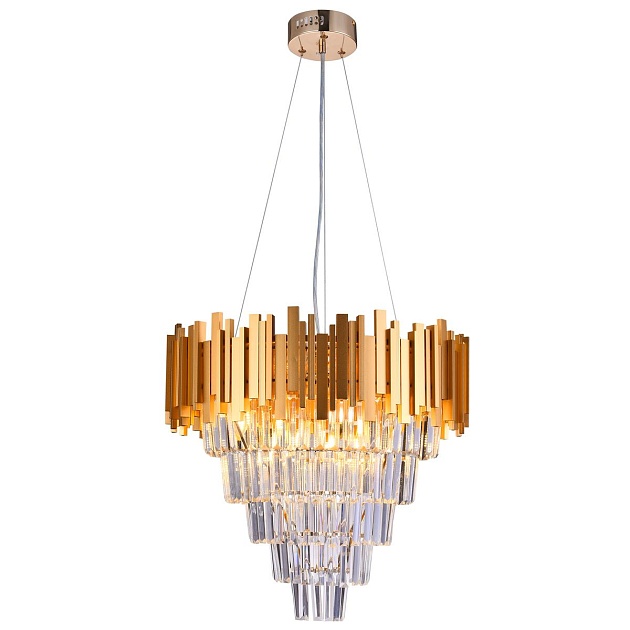 Подвесная люстра Natali Kovaltseva Bellezza 81427/12C Gold Фото № 
