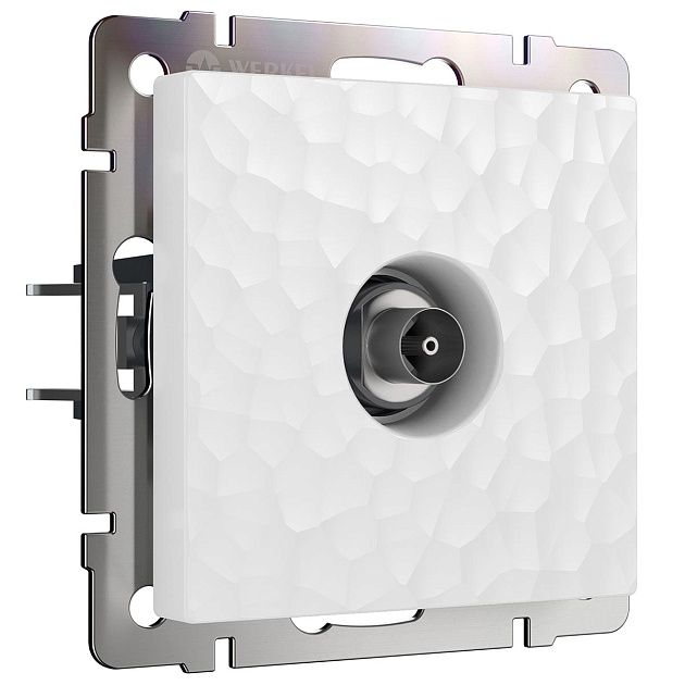 ТВ-розетка оконечная Werkel Hammer белый W1283001 4690389163067 изображение ТВ-розетка оконечная Werkel Hammer белый W1283001 4690389163067 Фото №