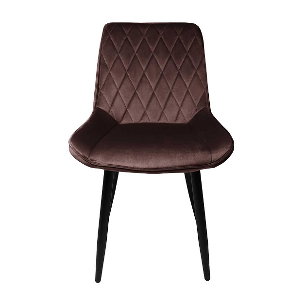 Кухонный стул AksHome Nika коричневый, велюр 72323 Фото № 5