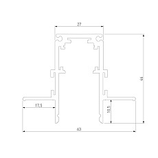 Встраиваемый шинопровод Elektrostandard Slim Magnetic 85210/00 a067505 1