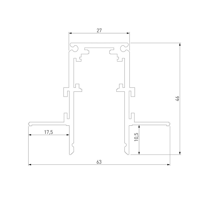 Встраиваемый шинопровод Elektrostandard Slim Magnetic 85210/00 a067505 Фото № 2