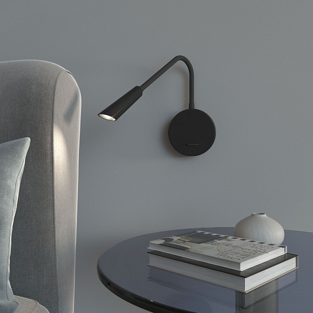 Бра Elektrostandard Stem 40120/LED черный a060540 Фото № 