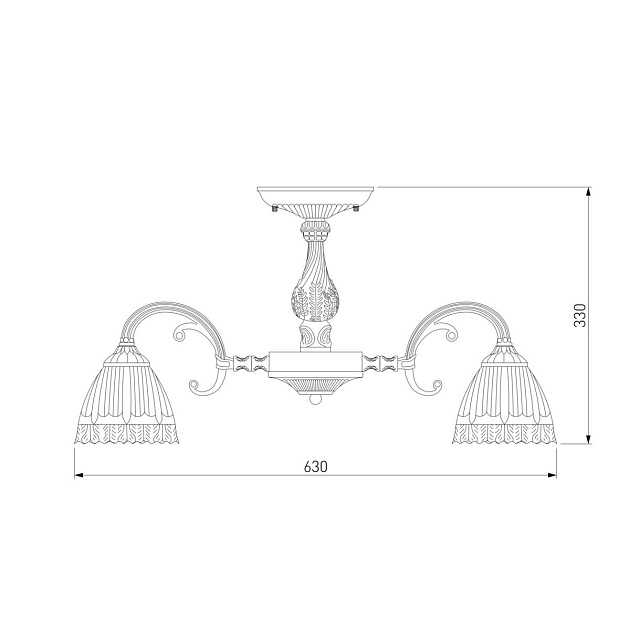 Потолочная люстра Eurosvet Campina 60107/8 античная бронза изображение 2 Потолочная люстра Eurosvet Campina 60107/8 античная бронза Фото № 2