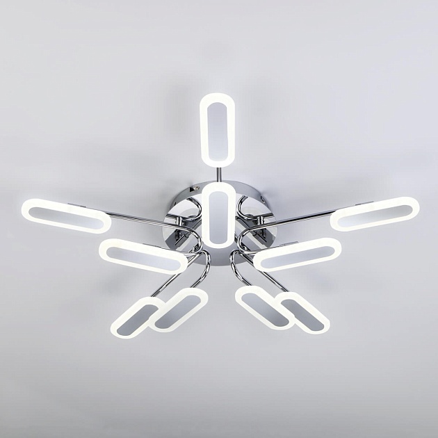 Потолочный светодиодный светильник Eurosvet 90148/10 хром Фото № 