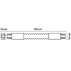 Коннектор гибкий Jazzway PTR CF-WH 5014749 1