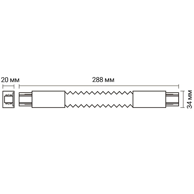 Коннектор гибкий Jazzway PTR CF-WH 5014749 Фото № 2