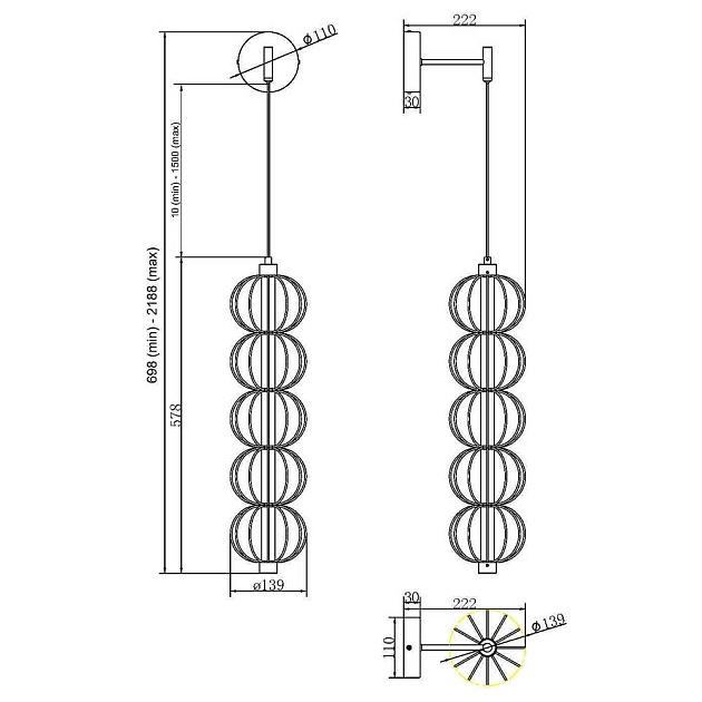 Бра Maytoni Golden Cage MOD216WL-L10G3K изображение 5 Бра Maytoni Golden Cage MOD216WL-L10G3K Фото № 5