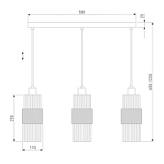 Подвесной светильник Eurosvet Soho 50209/3 бронза 1
