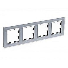 Рамка 4-постовая Systeme Electric AtlasDesign Nature алюминий ATN320304