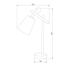 Настольная лампа TK Lighting 668 Vaio Grafit 1 1