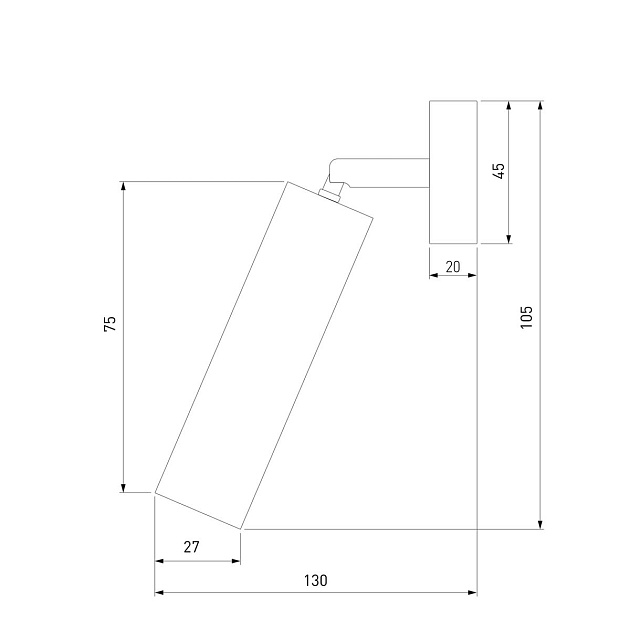 Светодиодный спот Eurosvet Pin 20133/1 LED серебро изображение 3 Светодиодный спот Eurosvet Pin 20133/1 LED серебро Фото № 3