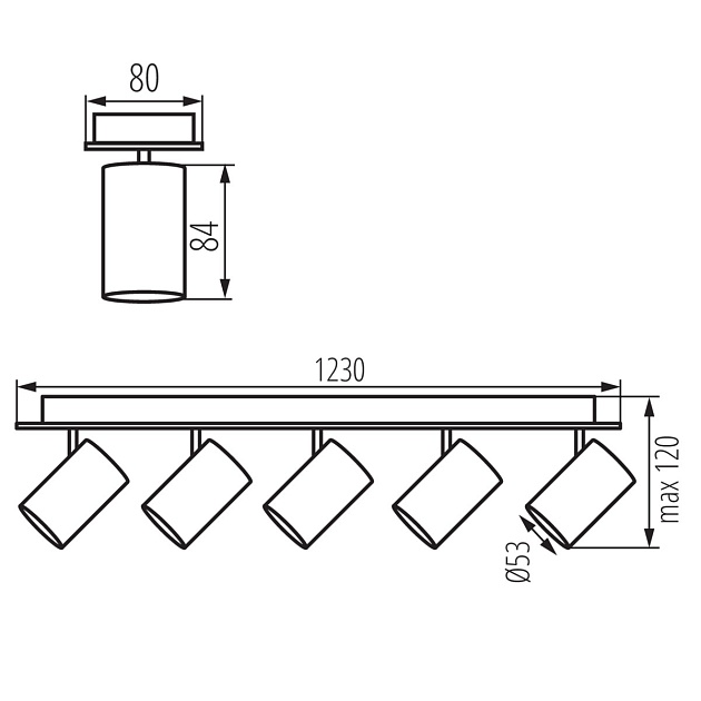 Спот Kanlux EVALO EL-5I B-SR 35689 Фото № 3