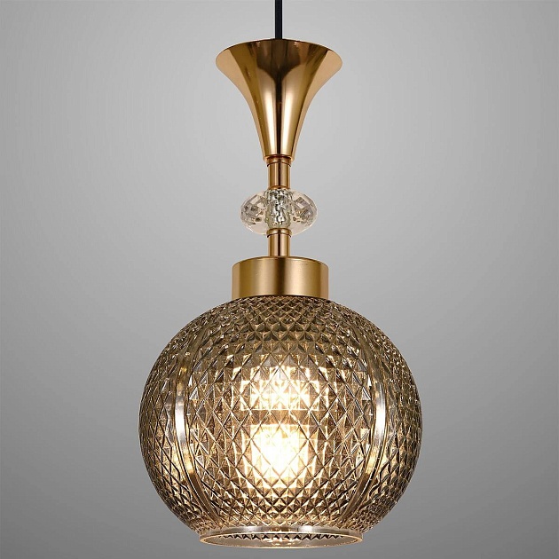 Подвесная люстра Reluce 02001-0.9-09 Smoke Фото № 2