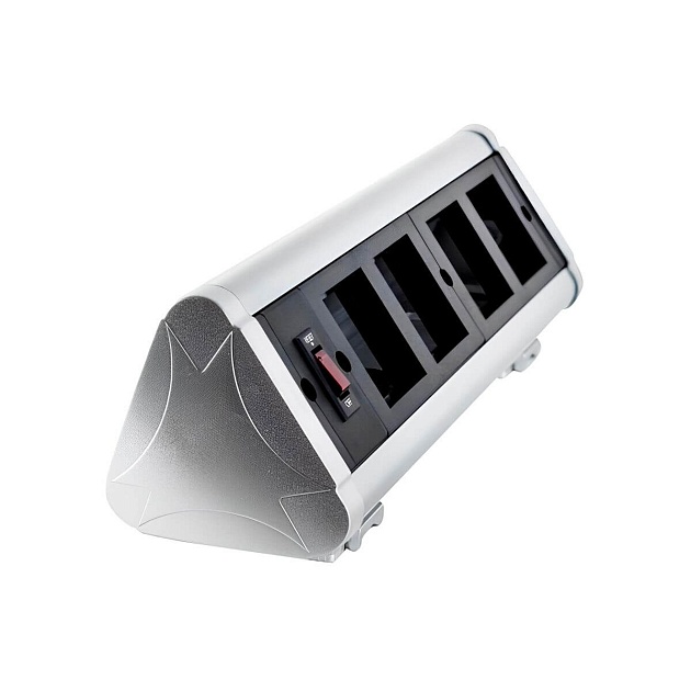 Блок розеточный настольный 4 модуля Ecoplast LUK 70304 Фото № 3