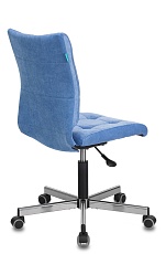 Офисное кресло Бюрократ CH-330M/VELV86 голубой Velvet 86 крестовина металл 2